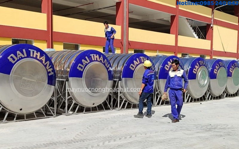 Bồn inox Đại Thành 10000 lít ngang 4 Bồn inox Đại Thành 15000 Lít
