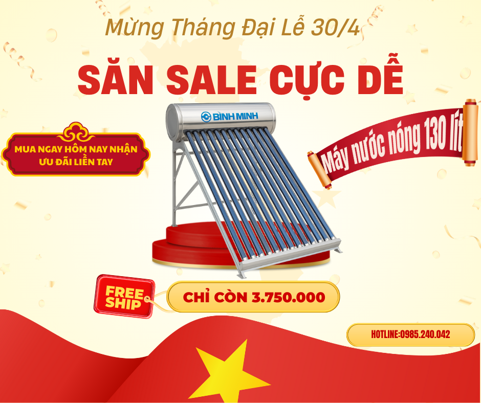 Máy nước nóng năng lượng bình minh 190 lít 11 Máy nước nóng năng lượng mặt trời Bình Minh