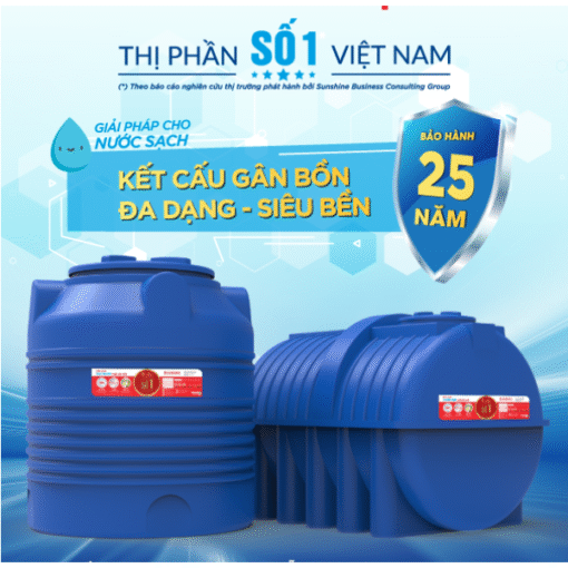 bồn nhựa thế hệ mới 500lit
