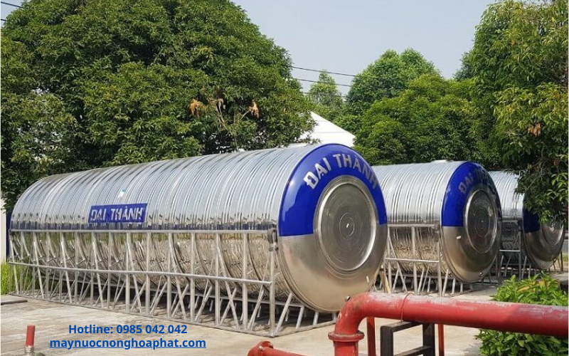 Bồn inox Đại Thành 30000 lít ngang 6 Bồn inox Đại Thành 30000 lít nằm