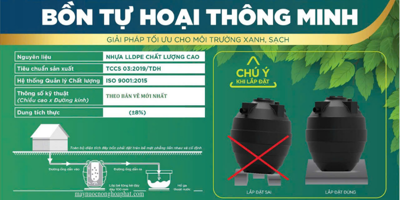 Bồn tự hoại Đại Thành 2000 lít 10 Bồn tự hoại Đại Thành 1000l